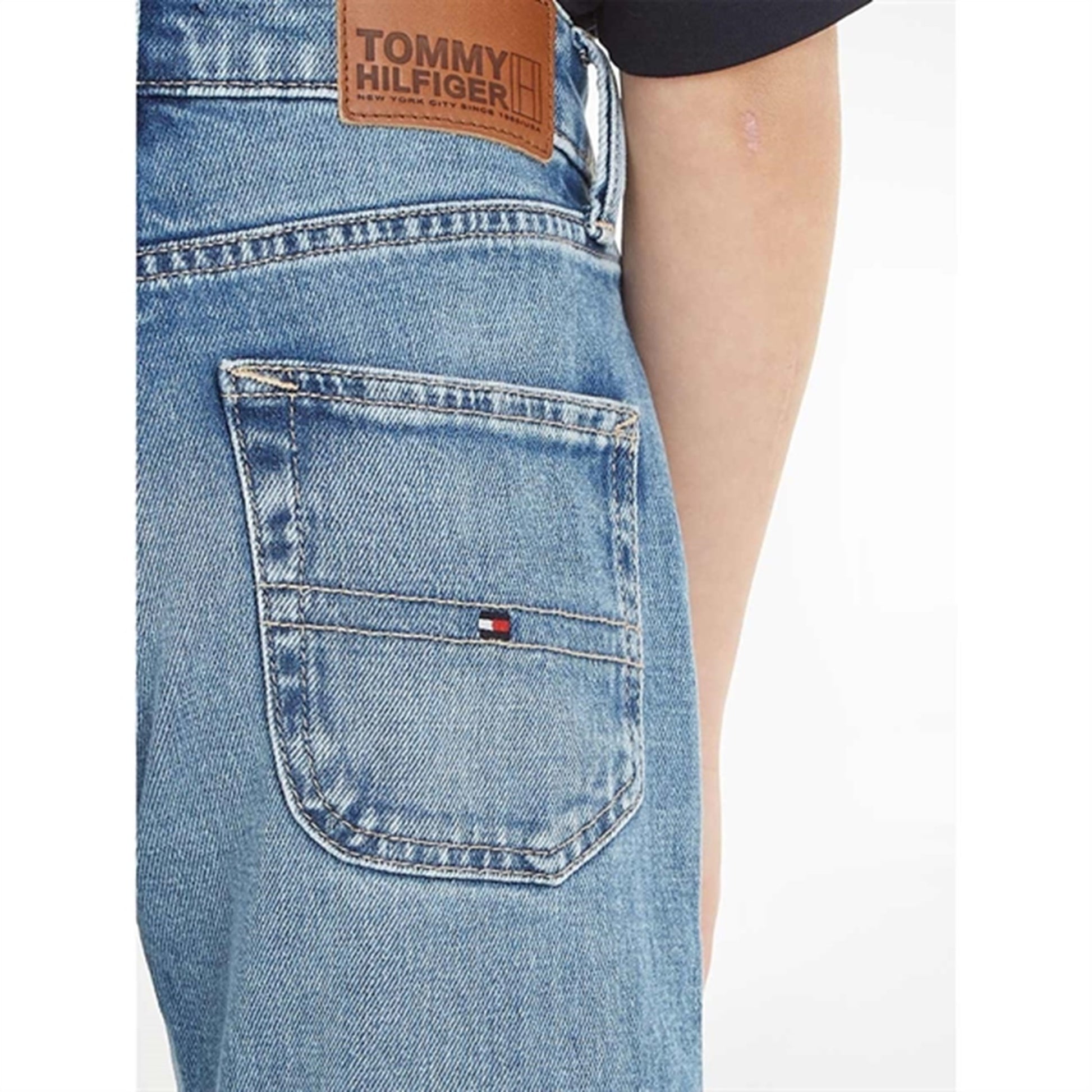 Tommy Hilfiger Modern Straight Mid Blue Wash Jeans Openendmid