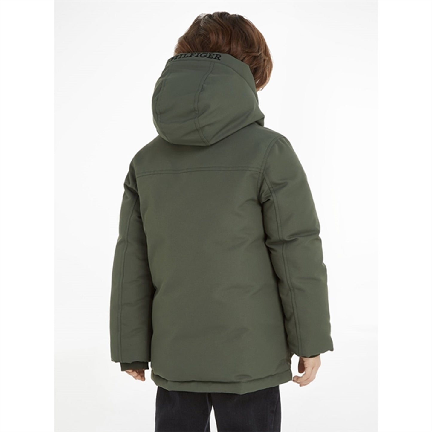 Tommy Hilfiger Tech Parka Jacket Olive Green