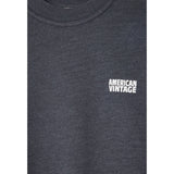 American Vintage Sweatshirt ML Col Rond Carbone Surteint