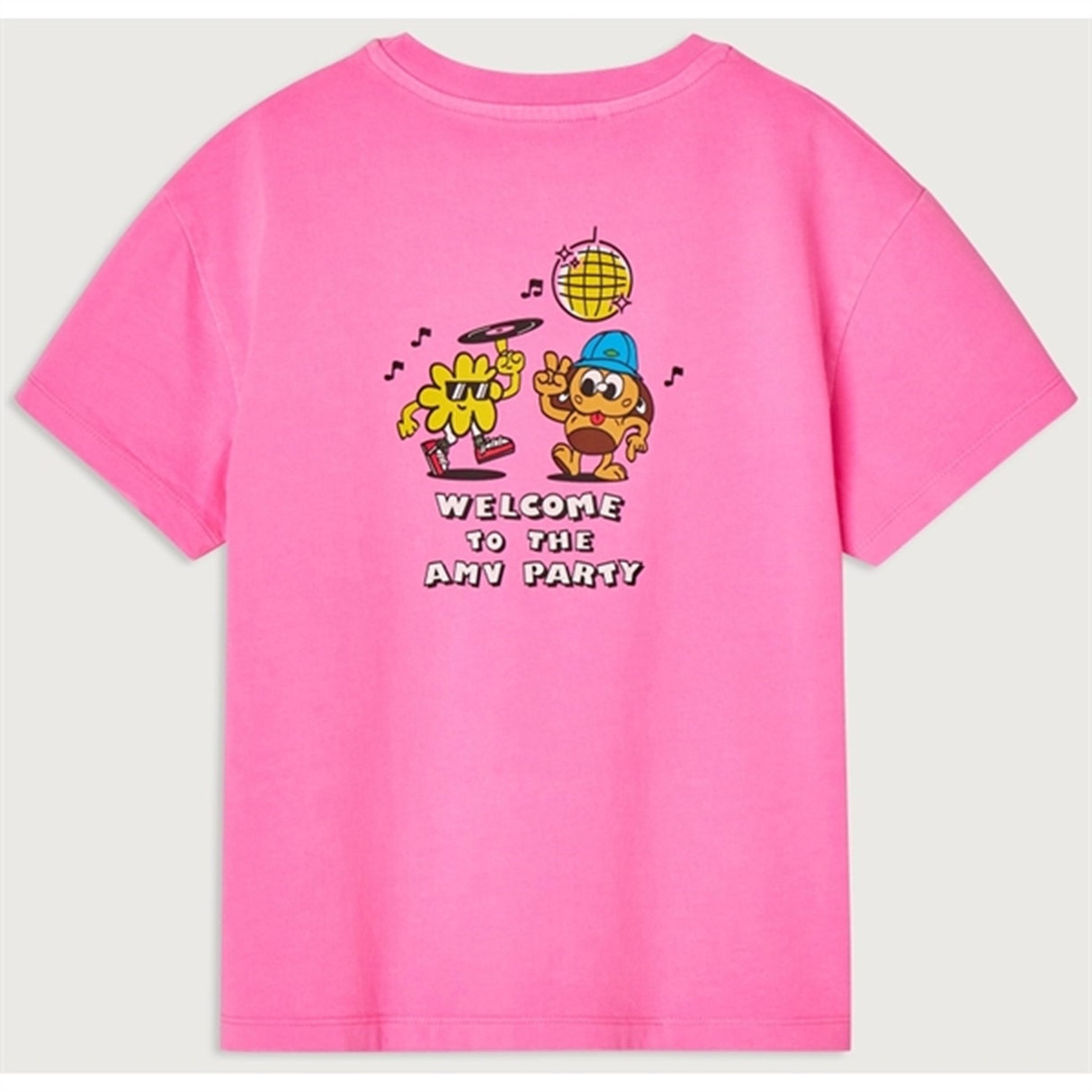 American Vintage T-Shirt Fizvalley Fluo Pink