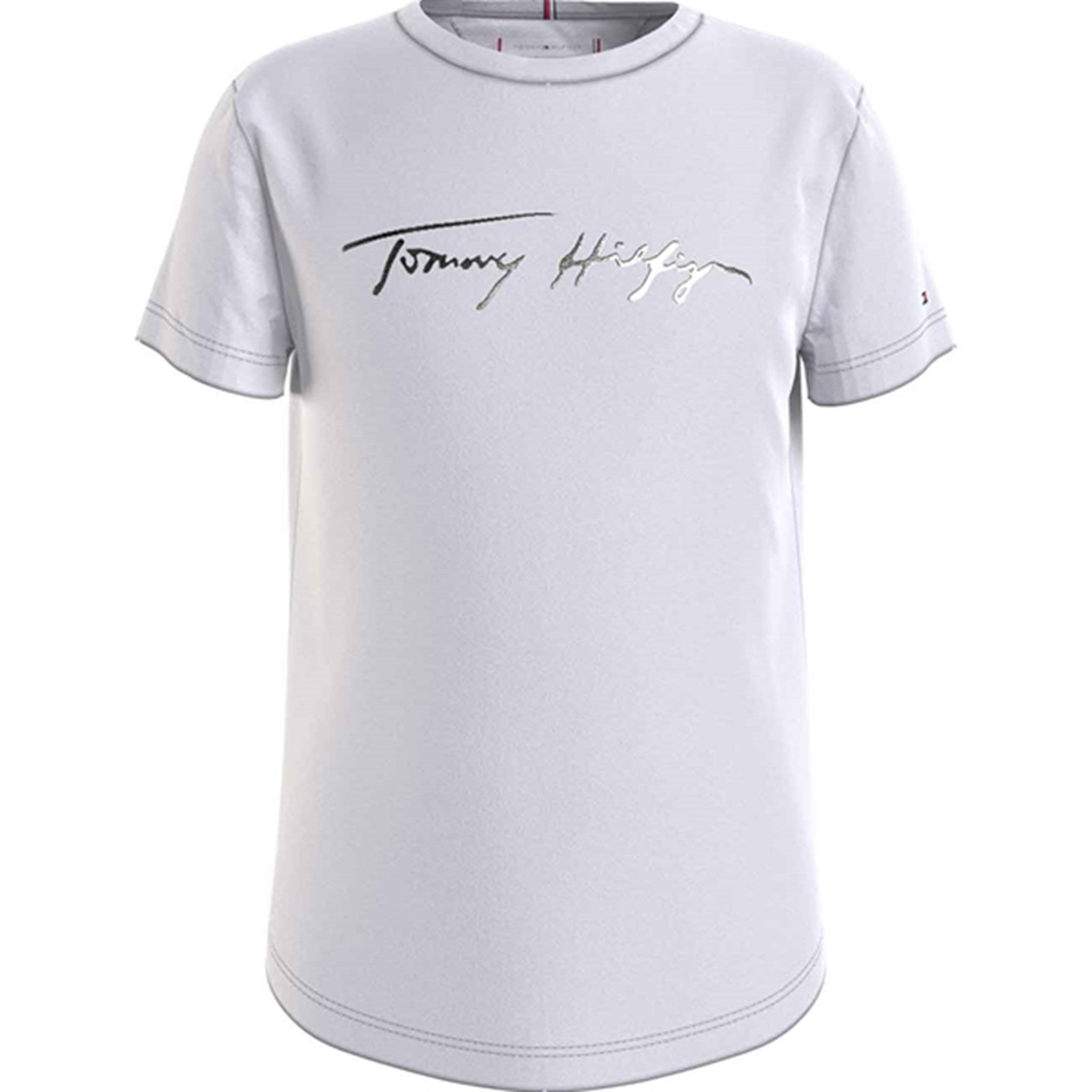 Tommy Hilfiger Script Print T-shirt White S/S