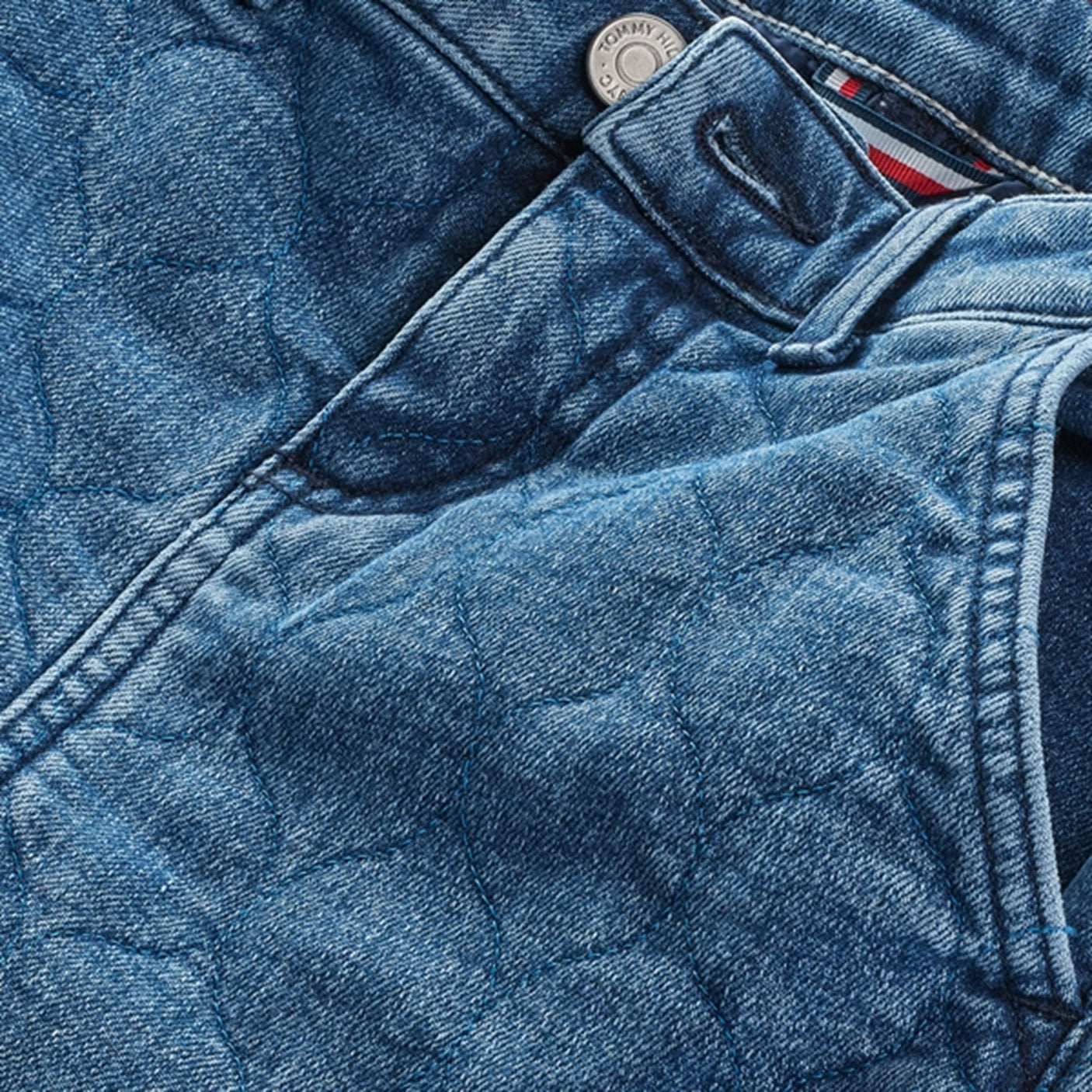 Tommy Hilfiger Denim Quiltet Skirt Floppymidrigid