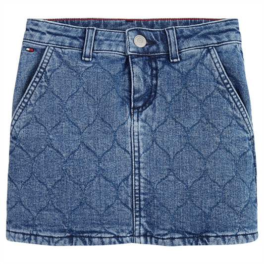 Tommy Hilfiger Denim Quiltet Skirt Floppymidrigid