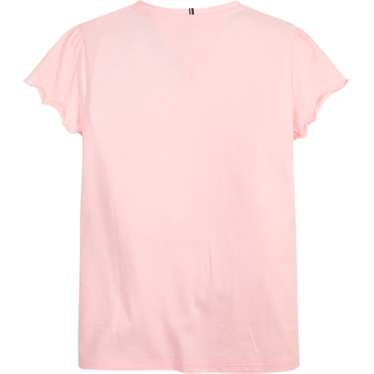 Tommy Hilfiger Essential Ruffle Sleeve T-shirt Faint Pink