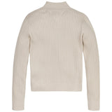 Tommy Hilfiger Comfy Rib Essential Sweater Heathered Oatmilk