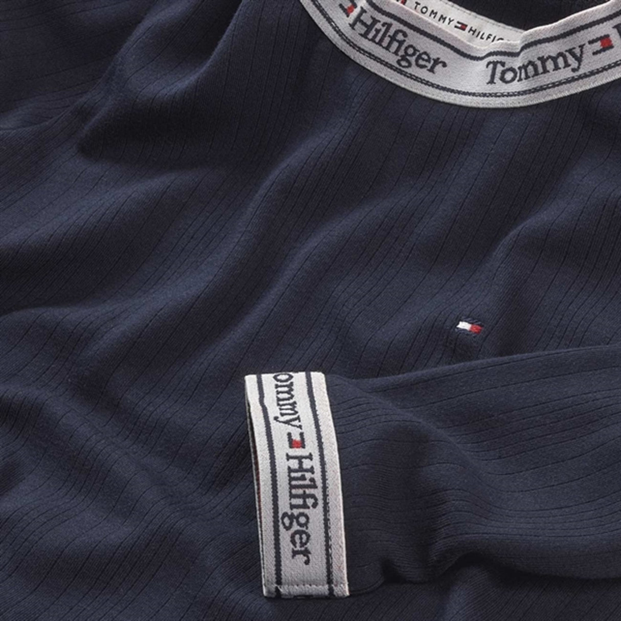 Tommy Hilfiger Tape Rib Dress Desert Sky