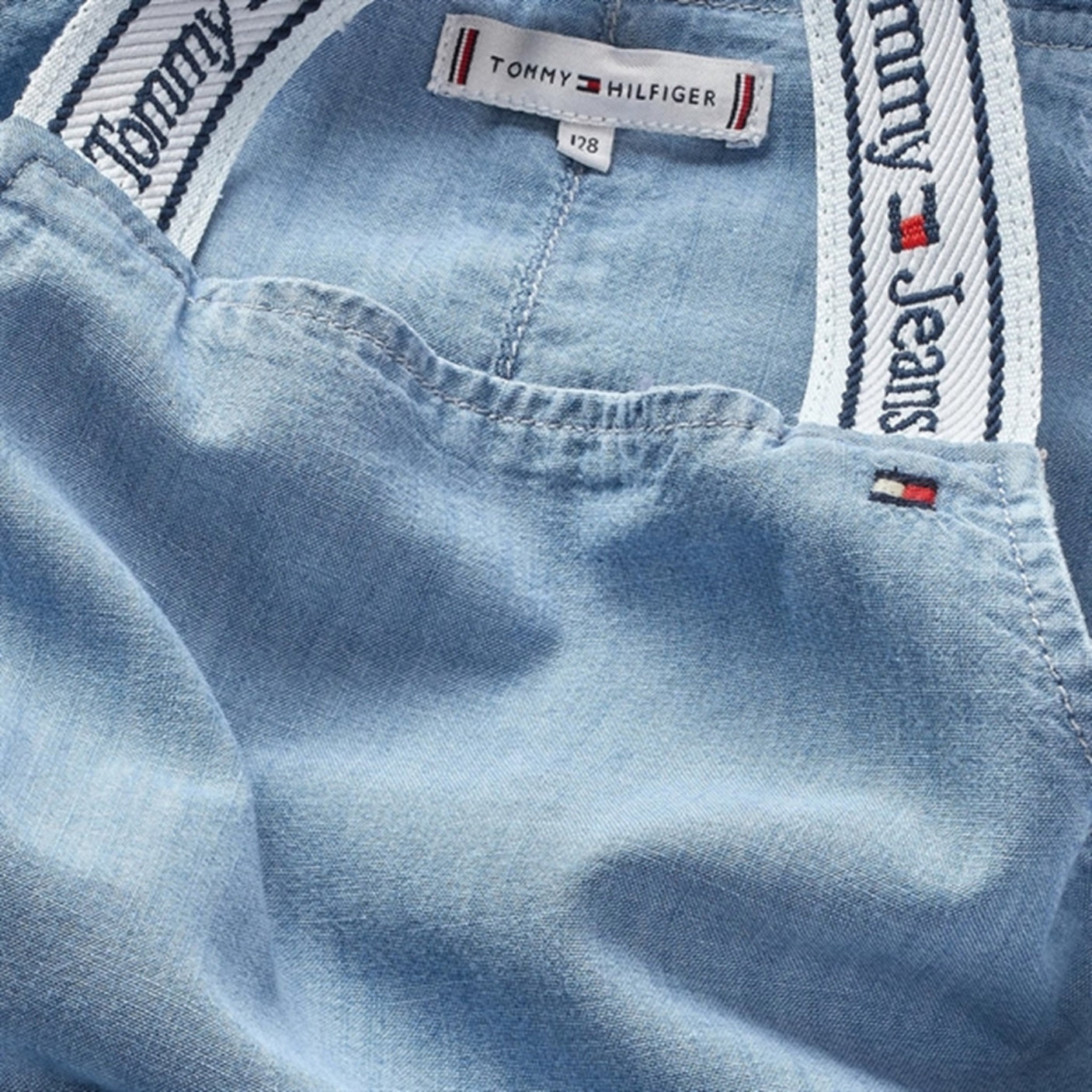 Tommy Hilfiger Lyocell Strap Denim Dress Lightusedcloth
