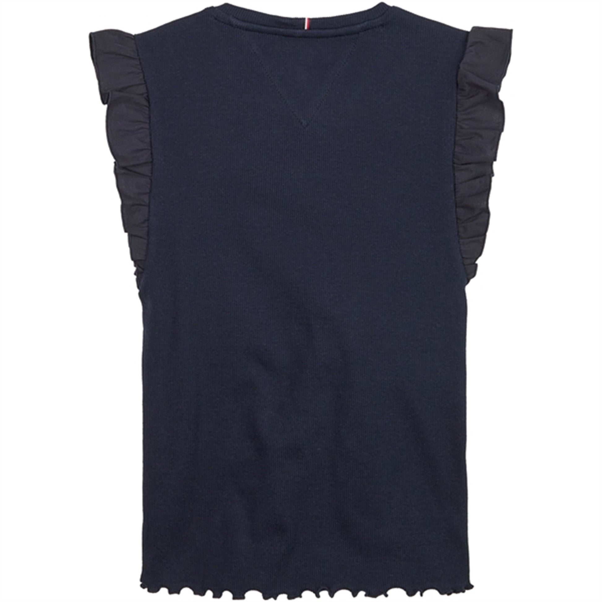 Tommy Hilfiger Ruffle Rib Tank Top Desert Sky