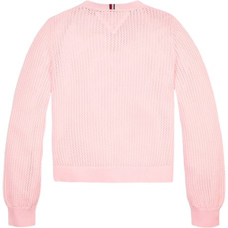 Tommy Hilfiger Crochet Cardigan Faint Pink