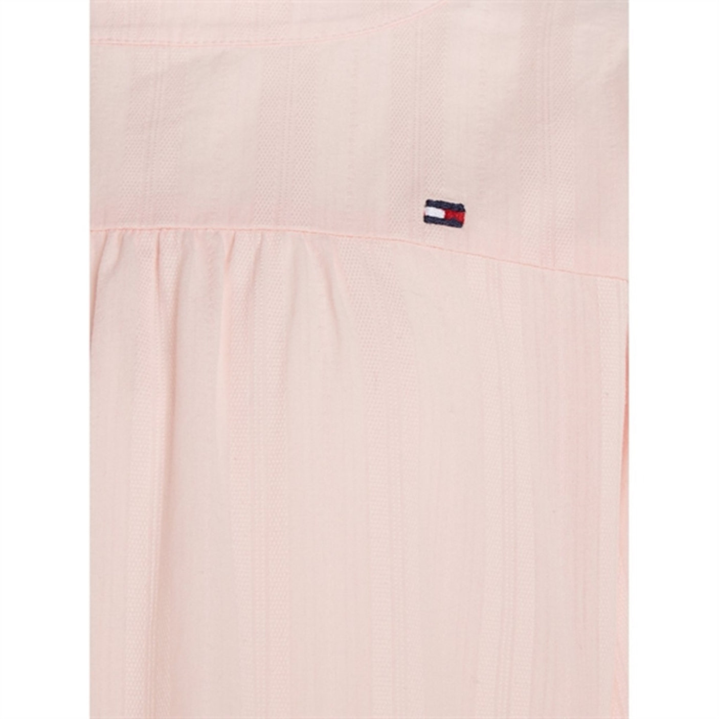 Tommy Hilfiger Global Stripe Tape Detail Dress Pink Crystal