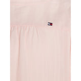 Tommy Hilfiger Global Stripe Tape Detail Dress Pink Crystal