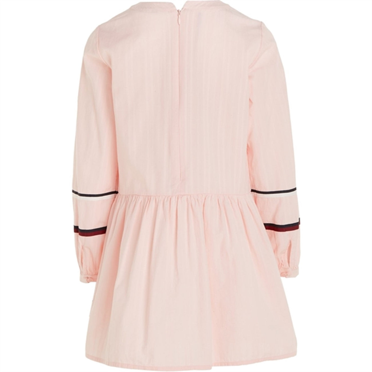 Tommy Hilfiger Global Stripe Tape Detail Dress Pink Crystal