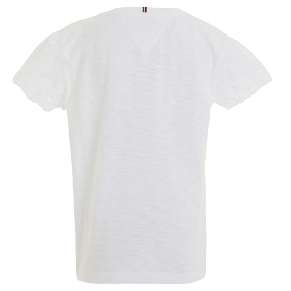 Tommy Hilfiger Broderie Anglaise Sleeve Blouse White