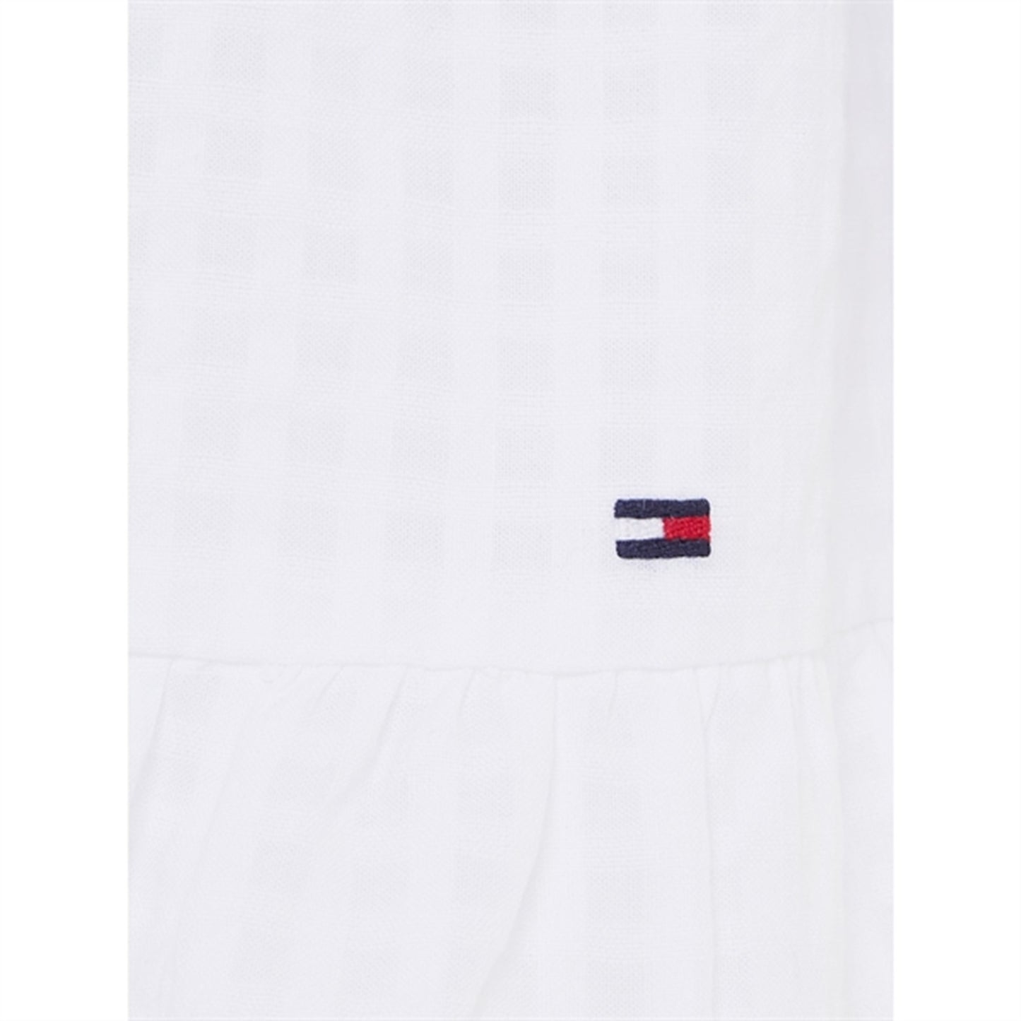 Tommy Hilfiger Seersucker Gingham Dress White