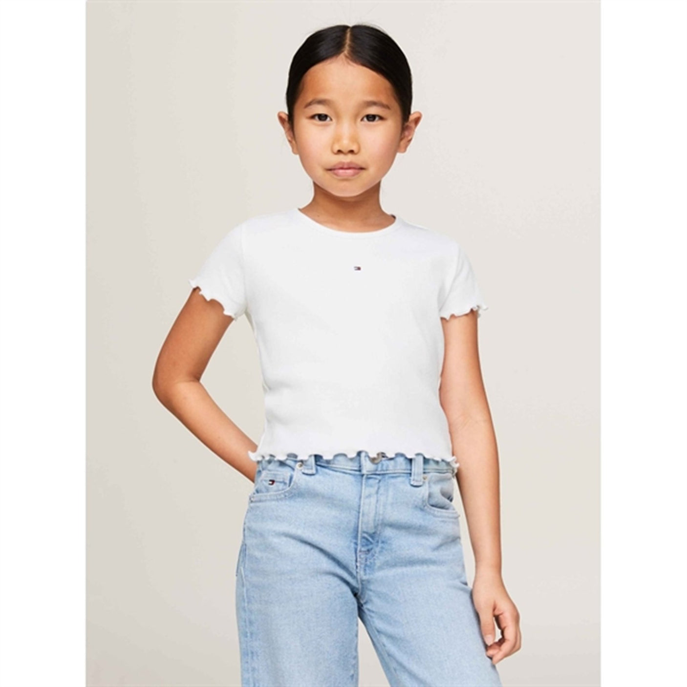 Tommy Hilfiger Essential Rib Blouse White