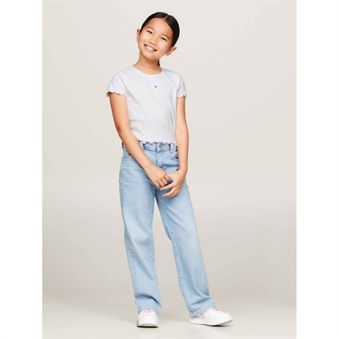 Tommy Hilfiger Essential Rib Blouse White