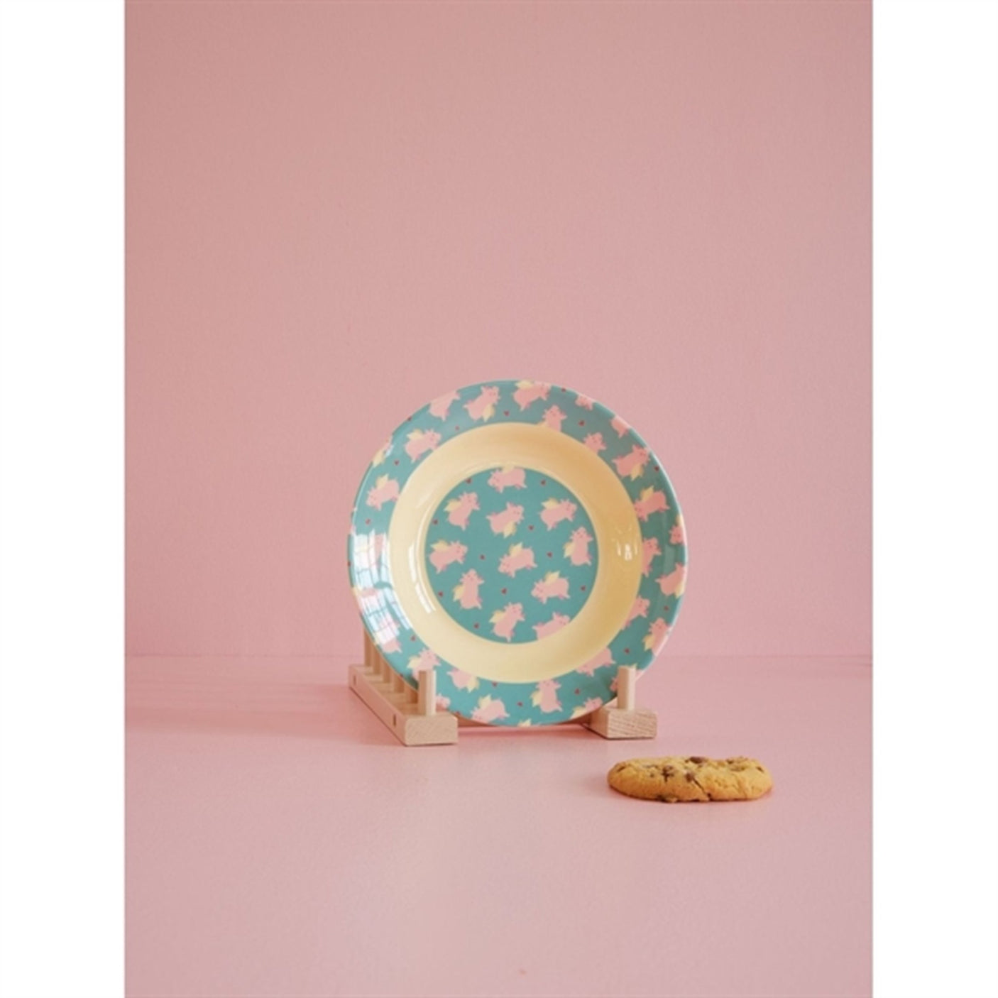 RICE Flying Pig Melamine Childrens Bowl