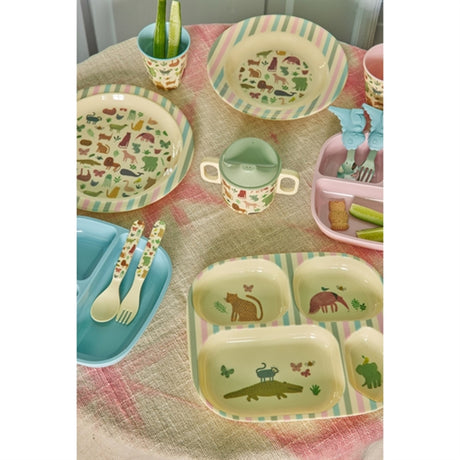 RICE Sweet Jungle Print Melamine Childrens Bowl