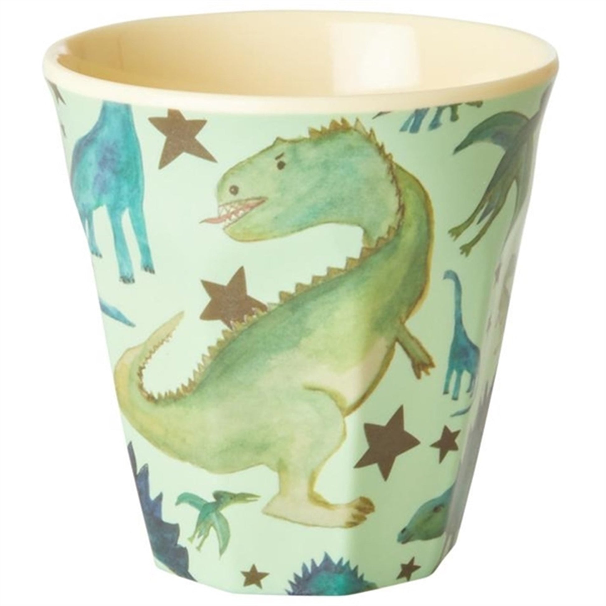 RICE Dino Print Small Melamine Childrens Cup