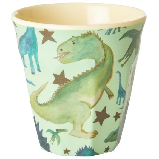 RICE Dino Print Small Melamine Childrens Cup