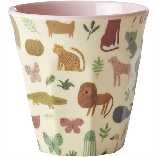 RICE Sweet Jungle Print Small Melamine Childrens Cup