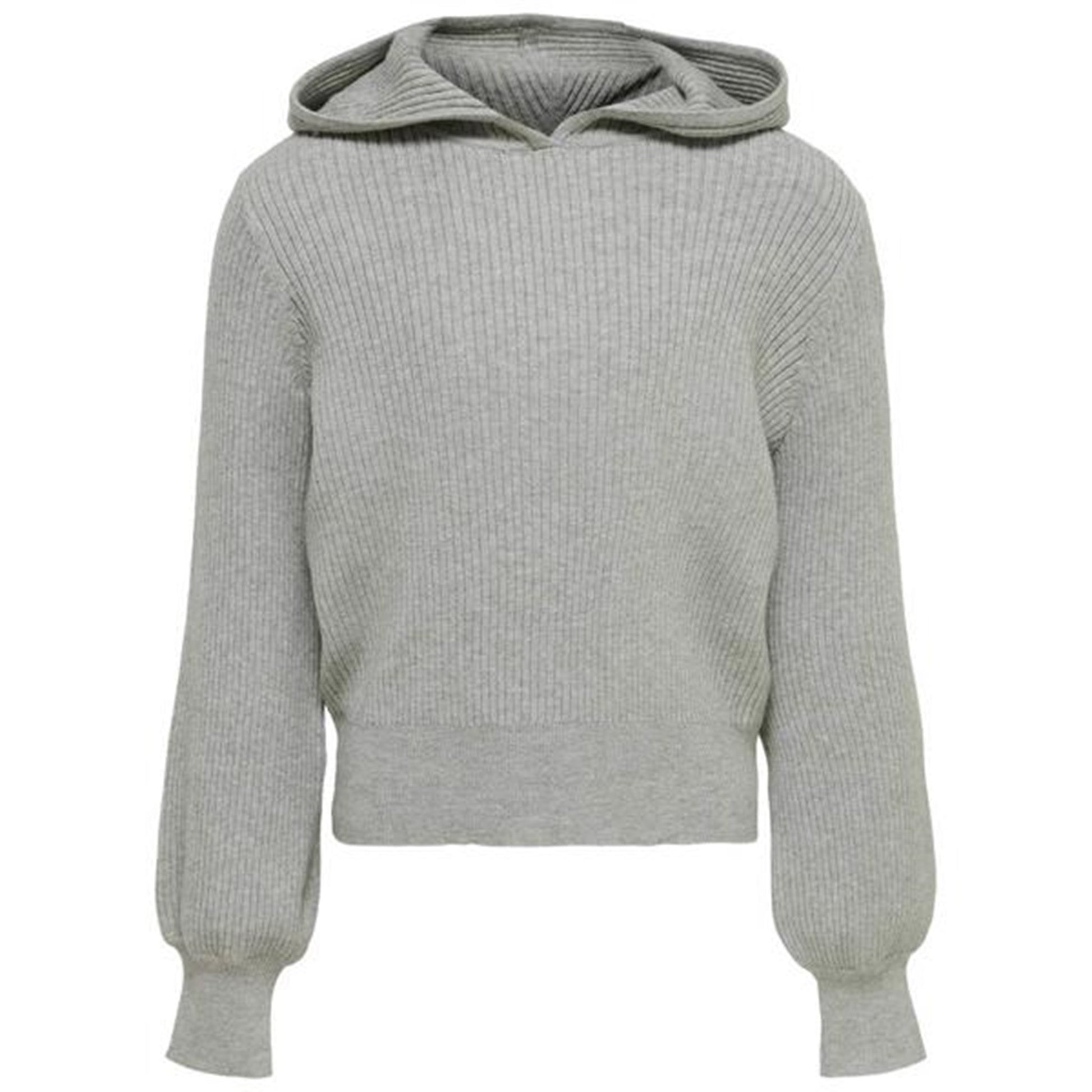 Kids ONLY Light Grey Melange Lorelle Hood