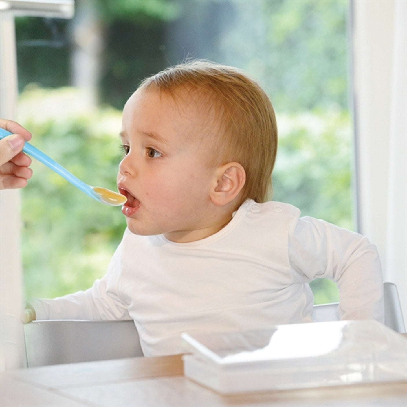 Kidsme Silicone Spoon Aquamarine 2-pack