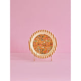 RICE Brown Farm Totable Melamine Childrens Plate