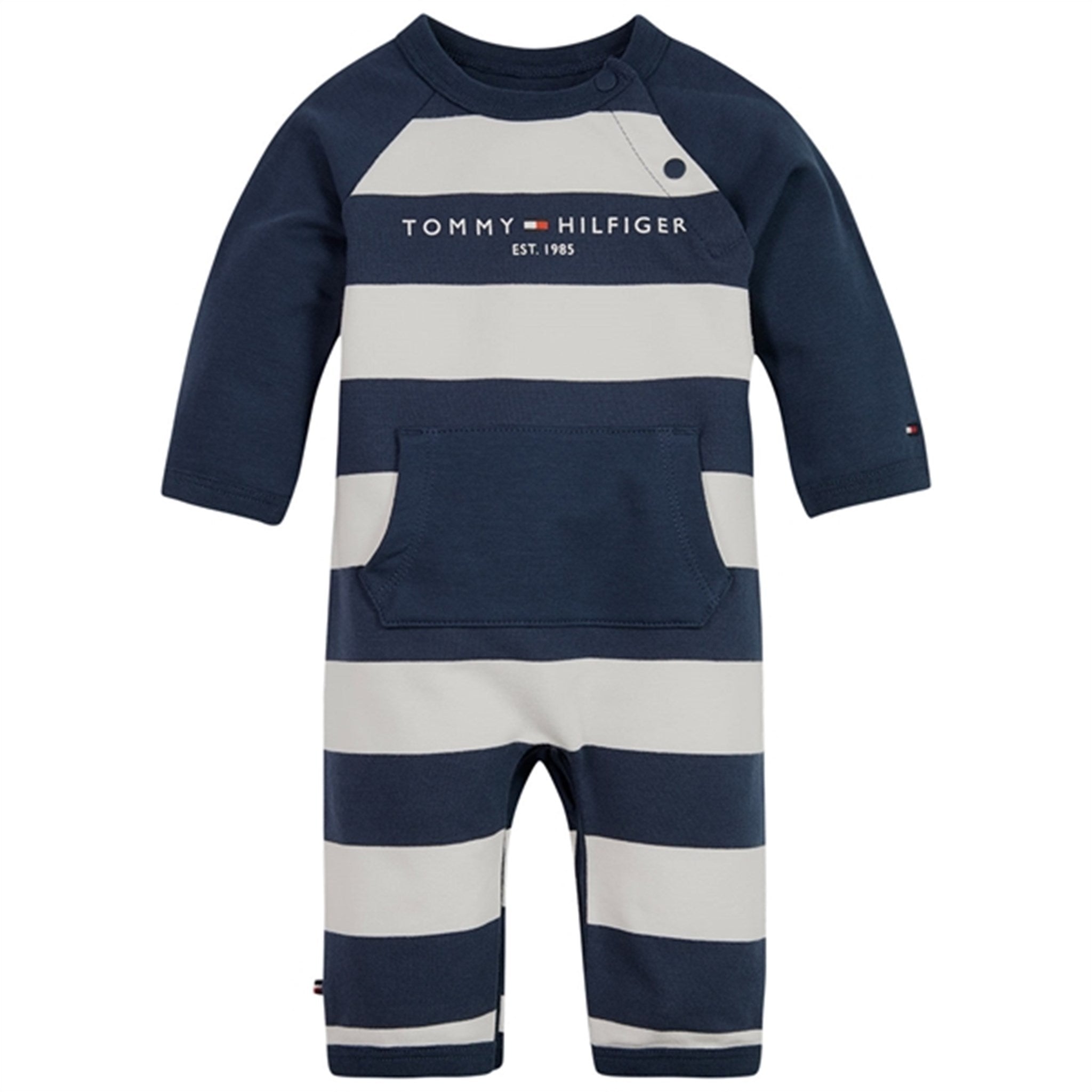 Tommy Hilfiger Baby Rugby Stripe Coverall Twilight Navy Stripe