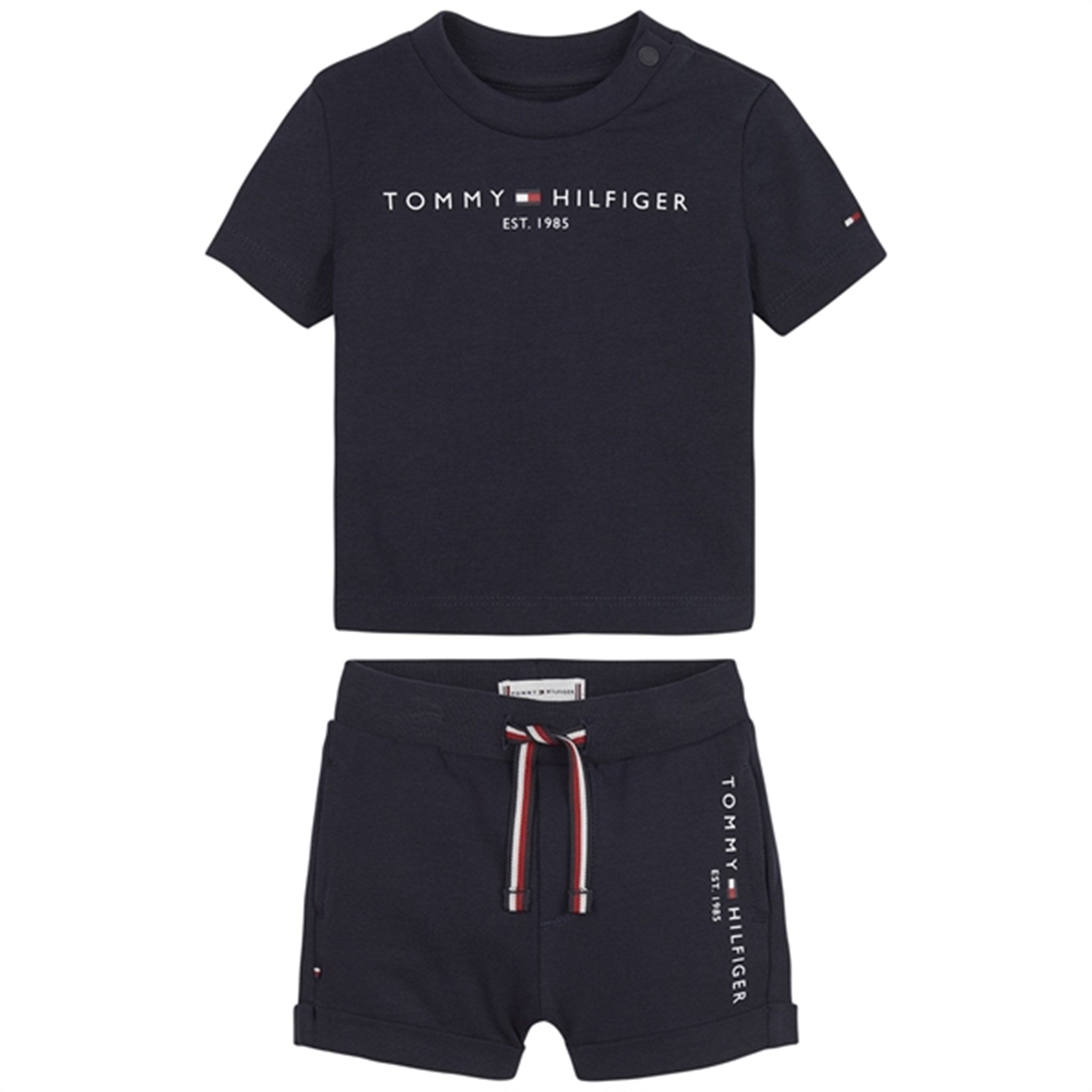 Tommy Hilfiger Baby Essential Shorts og T-shirt Set Desert Sky