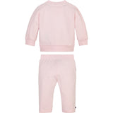 Tommy Hilfiger Baby Tape Crewneck Set Faint Pink