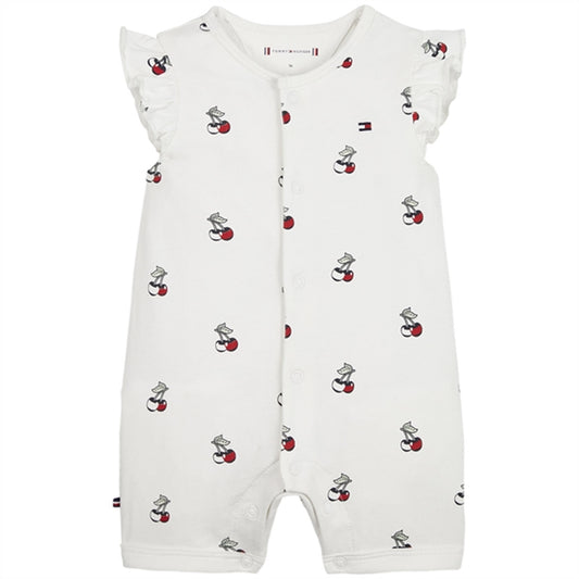 Tommy Hilfiger Baby Waffle Onesie Cherry Allover