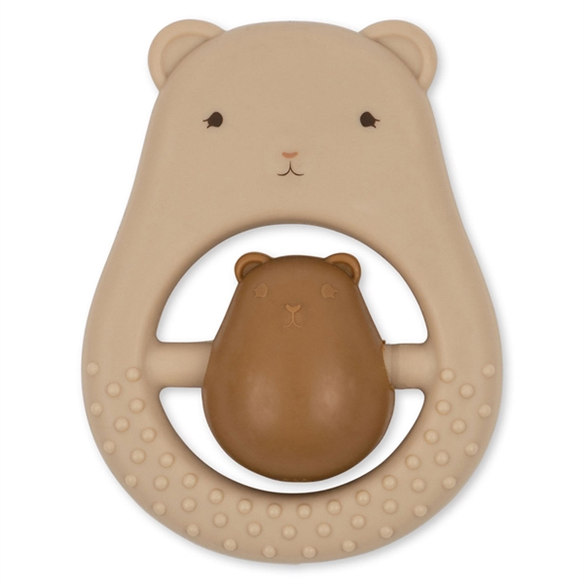 Konges Sløjd Teeth Soother Silicone Teddy Creme
