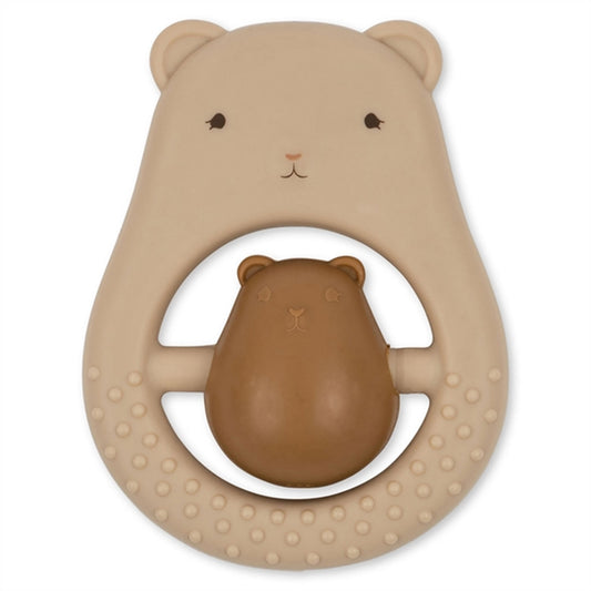 Konges Sløjd Teeth Soother Silicone Teddy Creme
