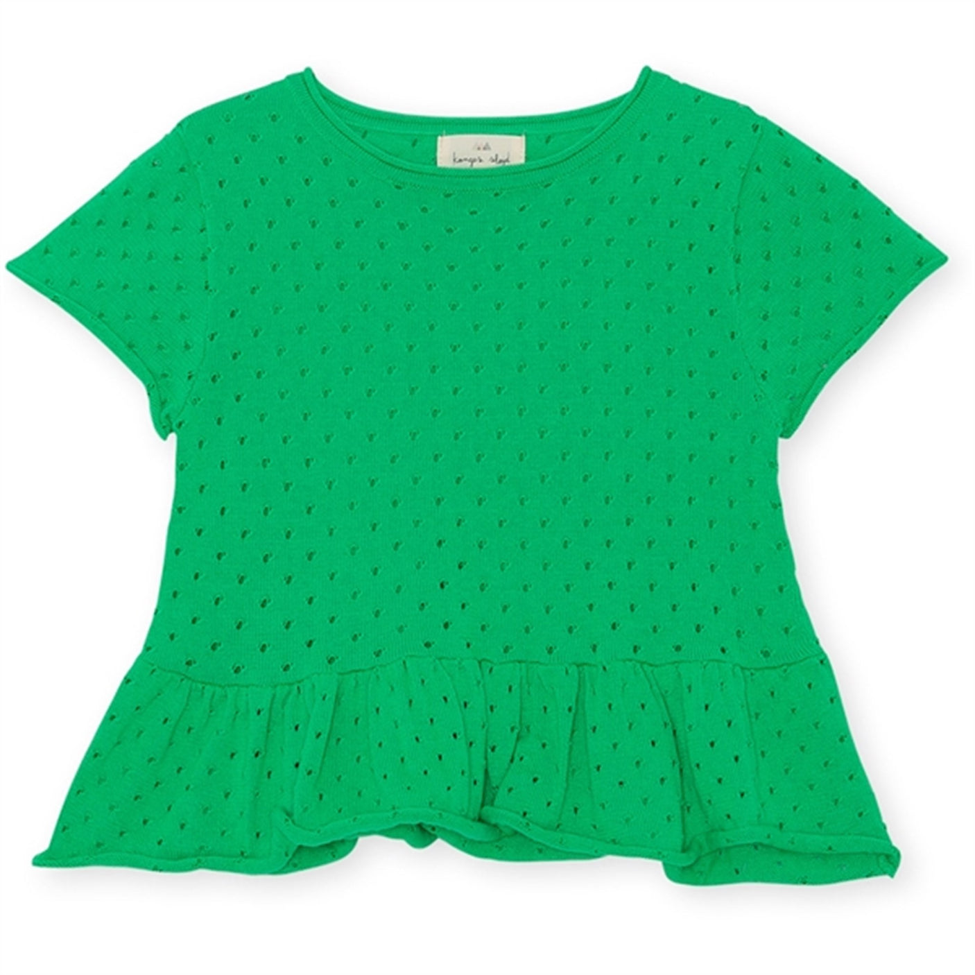 Konges Sløjd Cypres Frill Kelly Green T-shirt