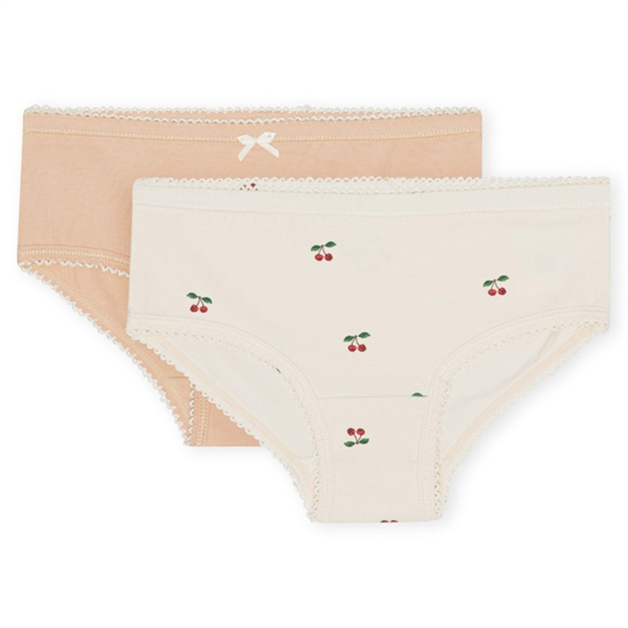 Konges Sløjd Basic Underpants 2-pak Cherry/ Toasted Almond