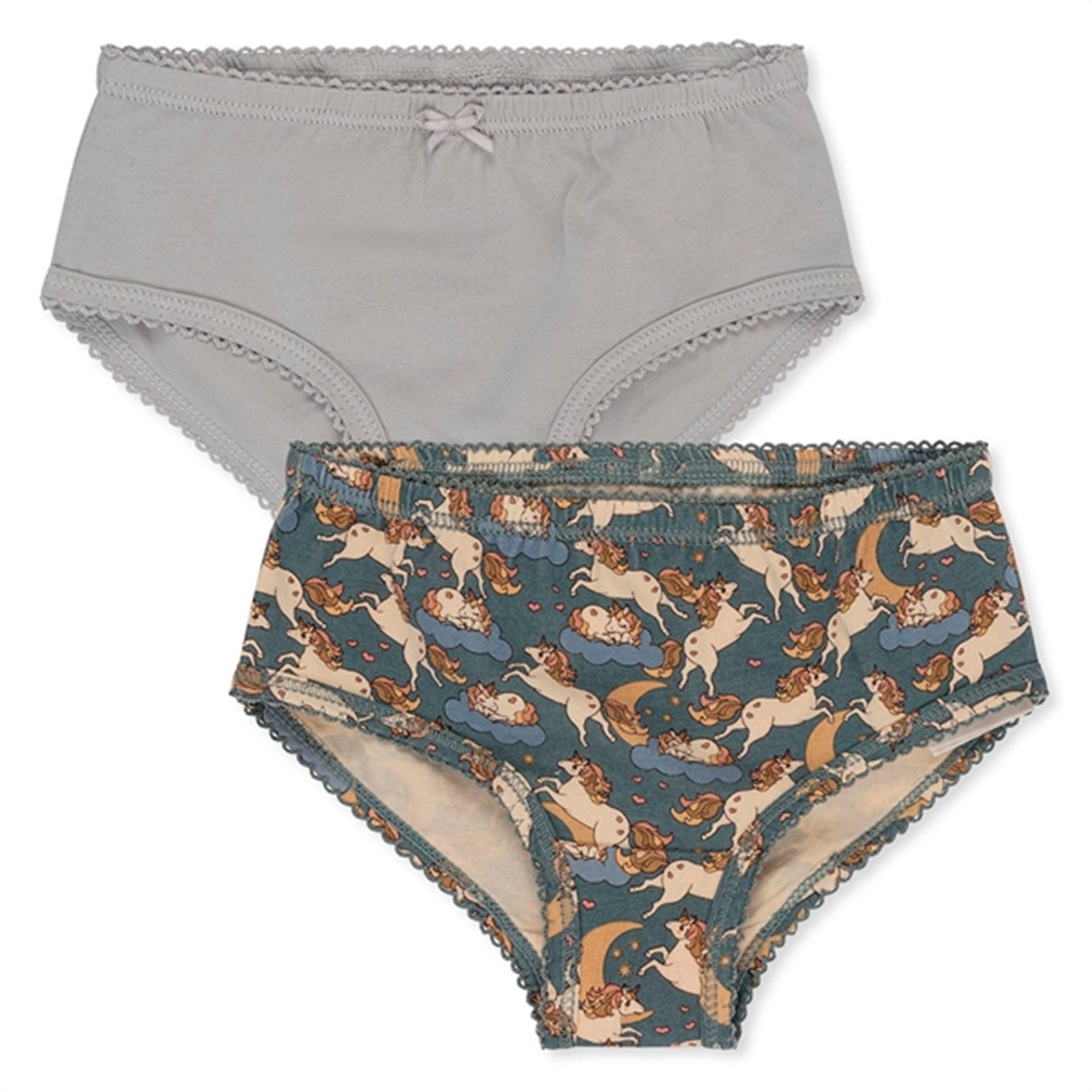 Konges Sløjd Basic Underpants 2-pak Unicorn Bleu/Harbor Mist