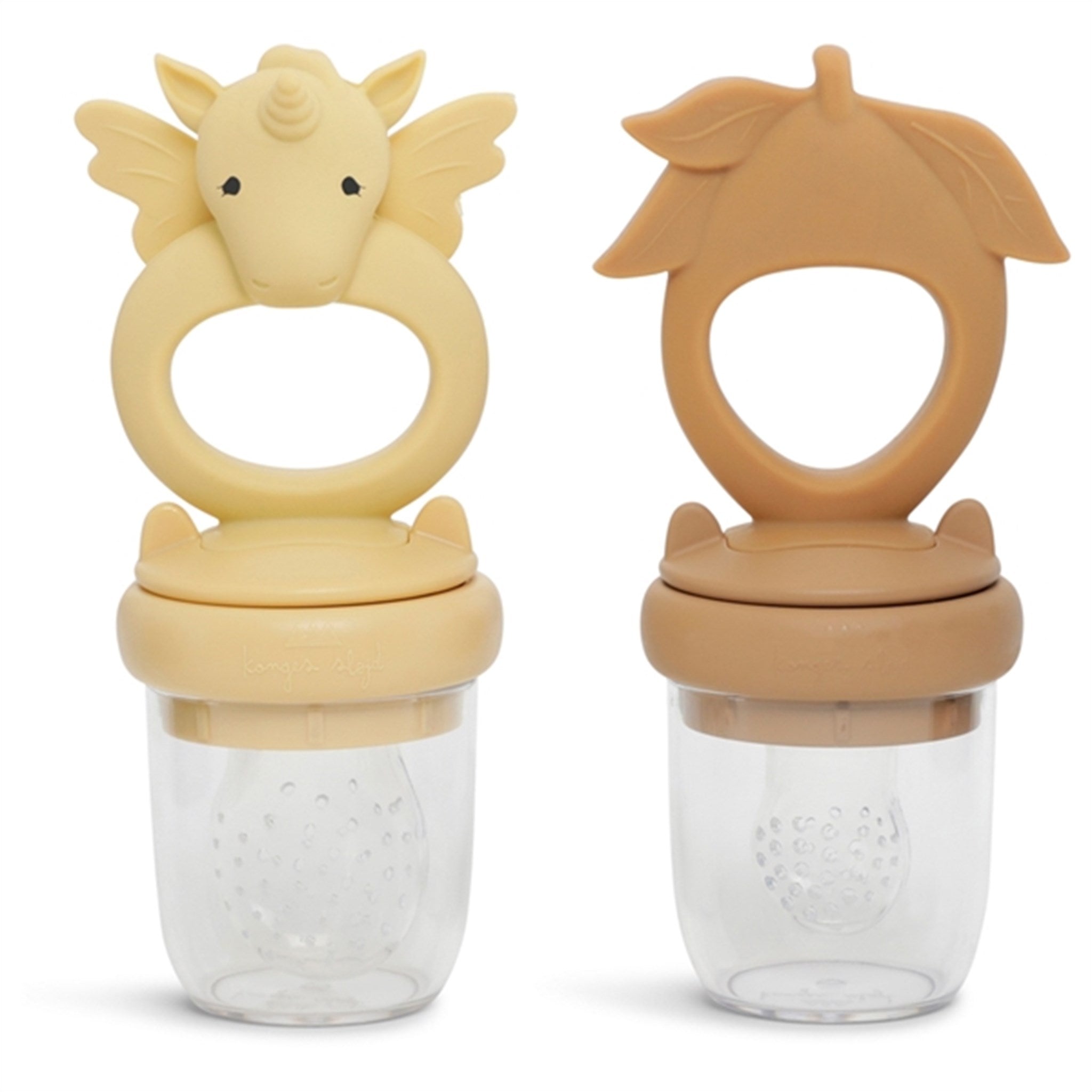 Konges Sløjd Silicone Fruit Pacifier Dragon Rose Sand/Brown Clay