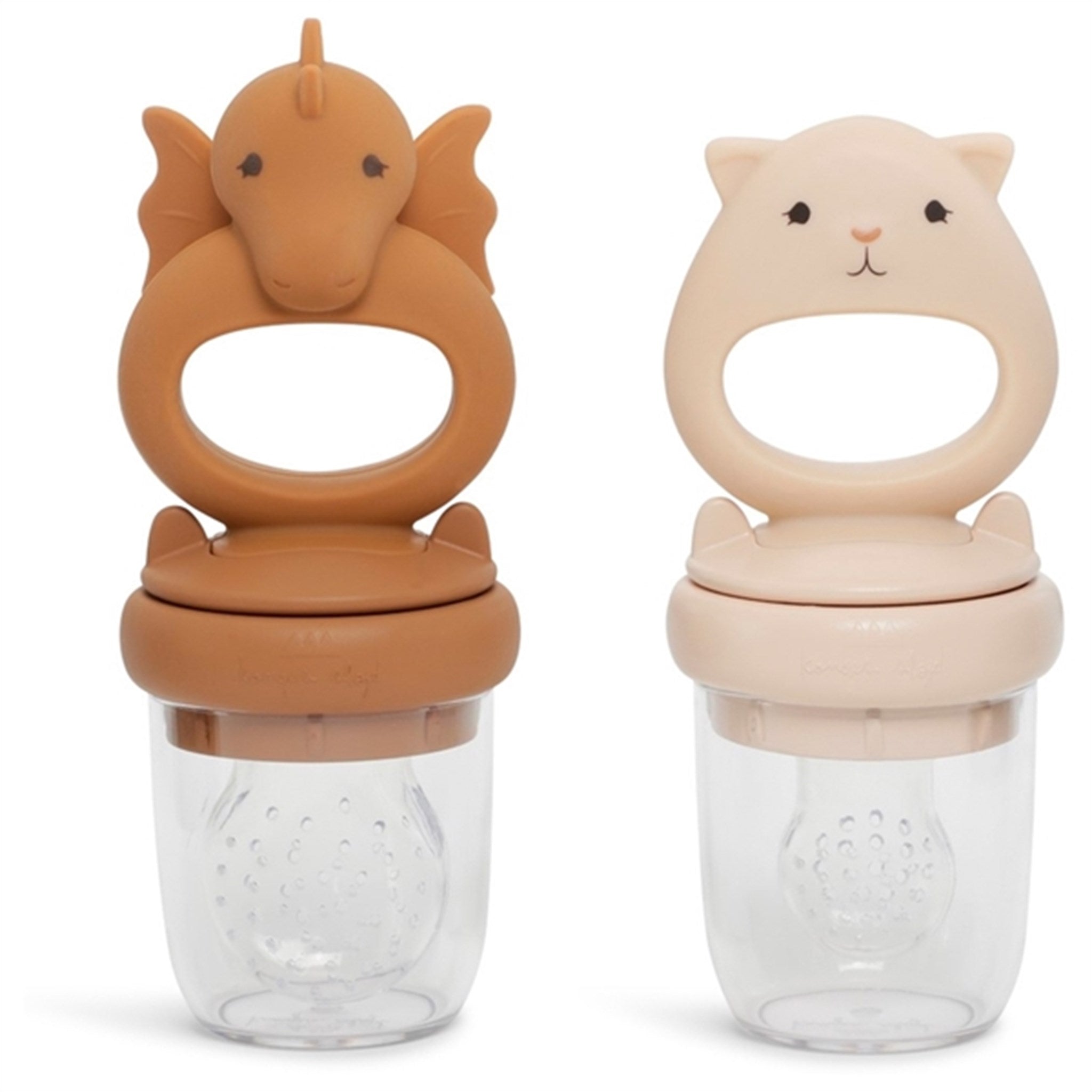 Konges Sløjd Silicone Fruit Pacifier Dragon Caramel/Sunkiss