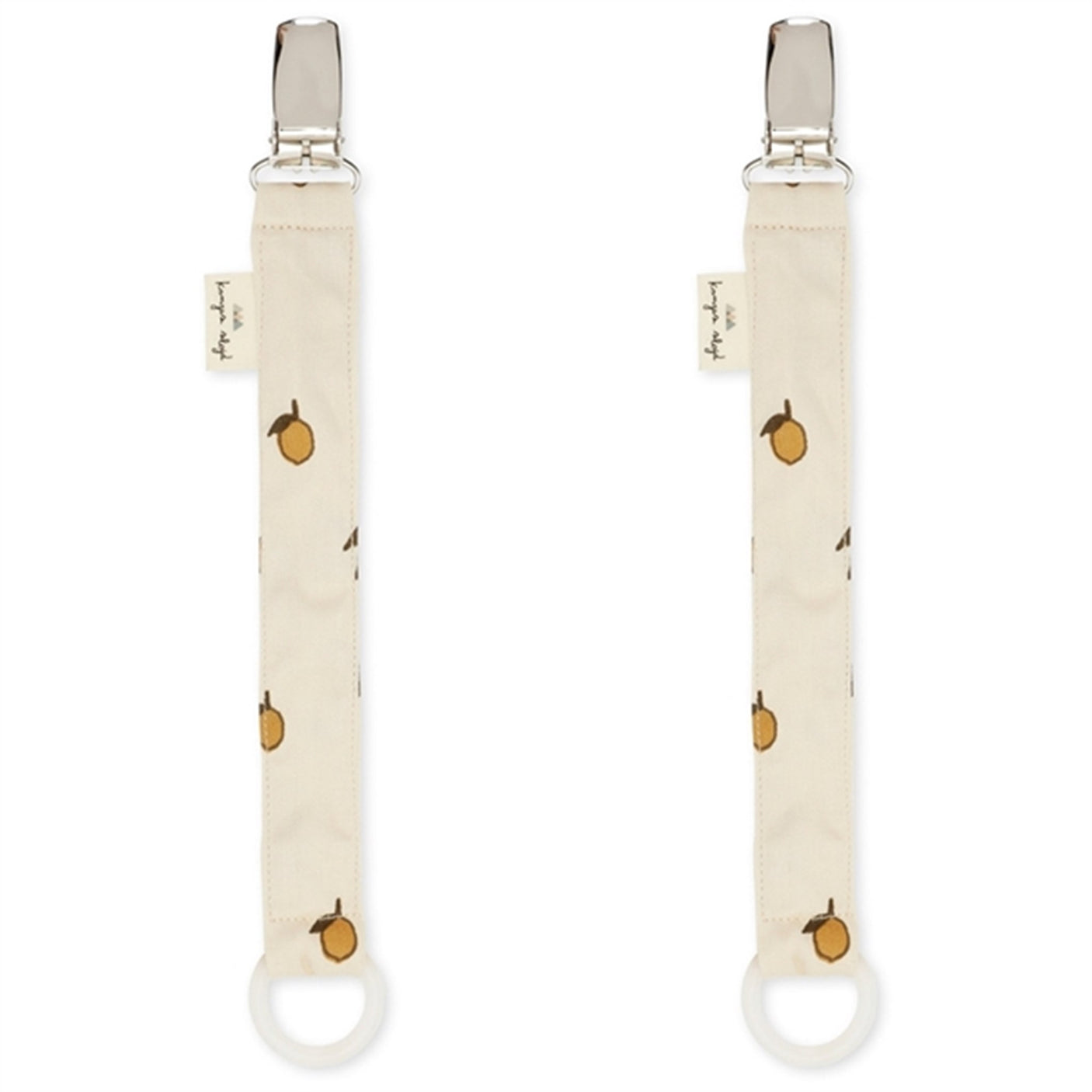 Konges Sløjd Pacifier Strap 2-pack Lemon