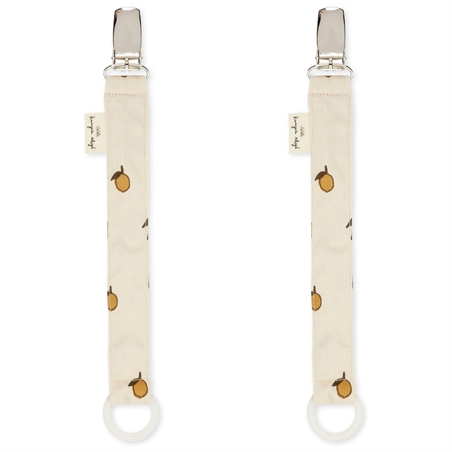 Konges Sløjd Pacifier Strap 2-pack Lemon