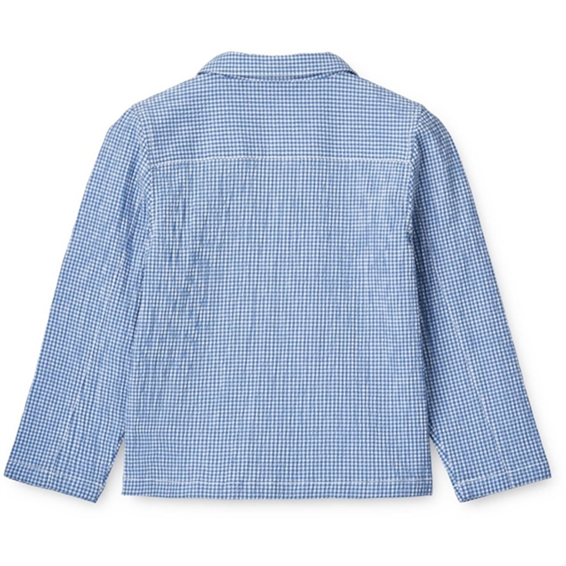 Liewood Y/D Check Riverside/Crisp White Kory Seersucker Check Shirt