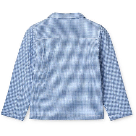 Liewood Y/D Check Riverside/Crisp White Kory Seersucker Check Shirt