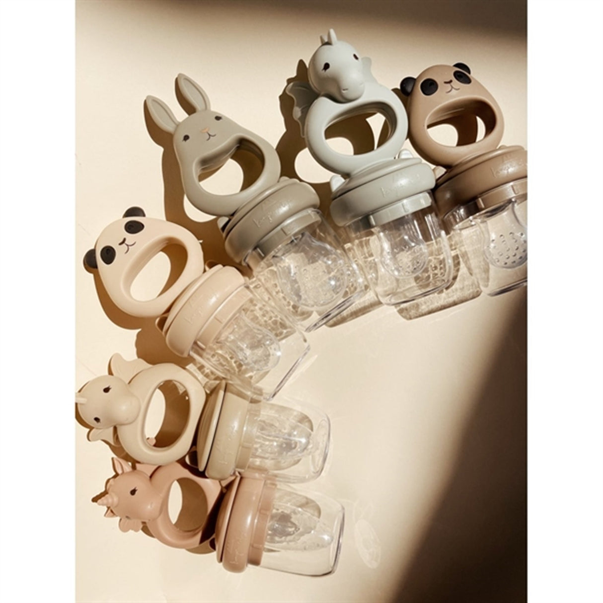 Konges SløjdFruit Feeder Dragon & Bunny 2-Pack Topanga Beach/Stone