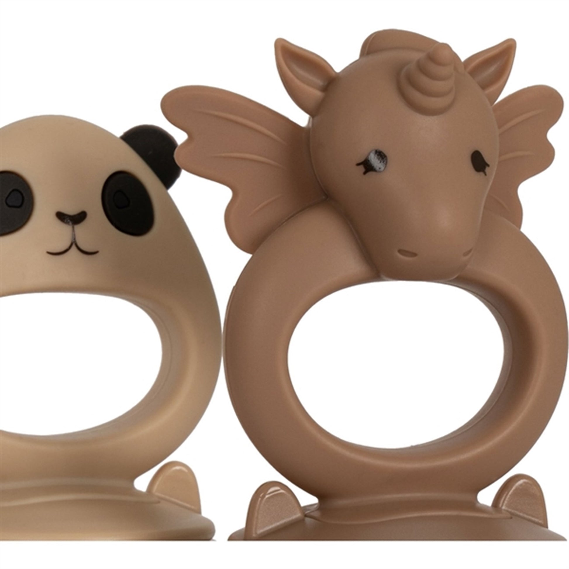 Konges Sløjd Fruit Feeder Unicorn & Panda 2-Pack Shell/Blush