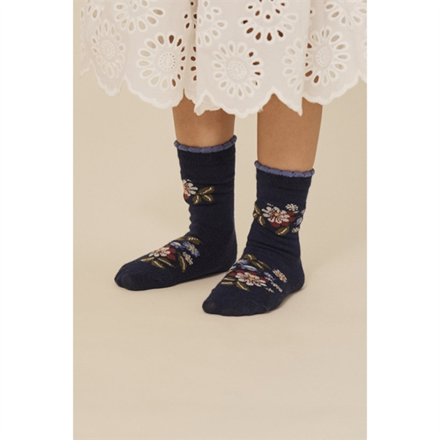 Konges Sløjd Jacquard Flowers Socks 2-Pack Flower