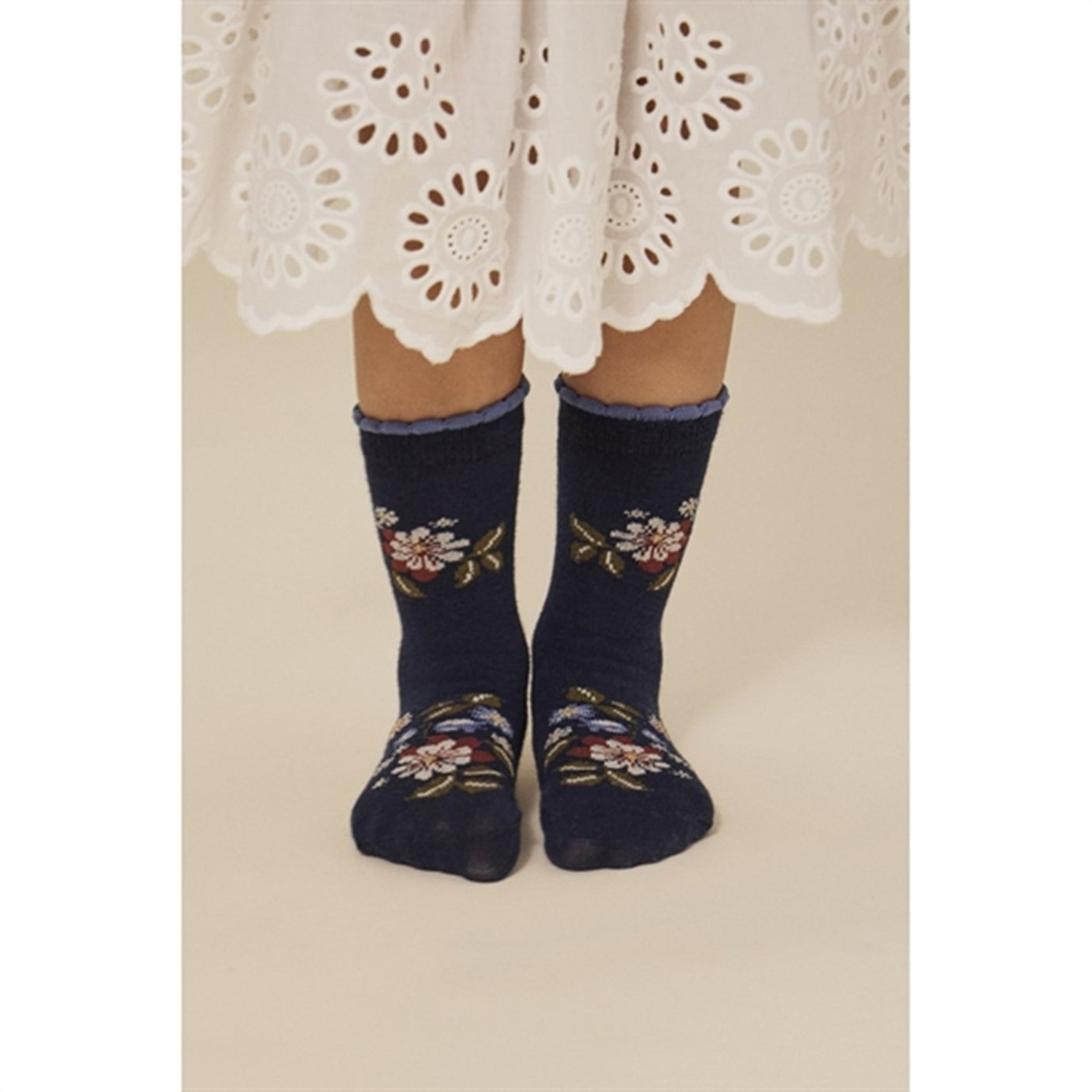 Konges Sløjd Jacquard Flowers Socks 2-Pack Flower