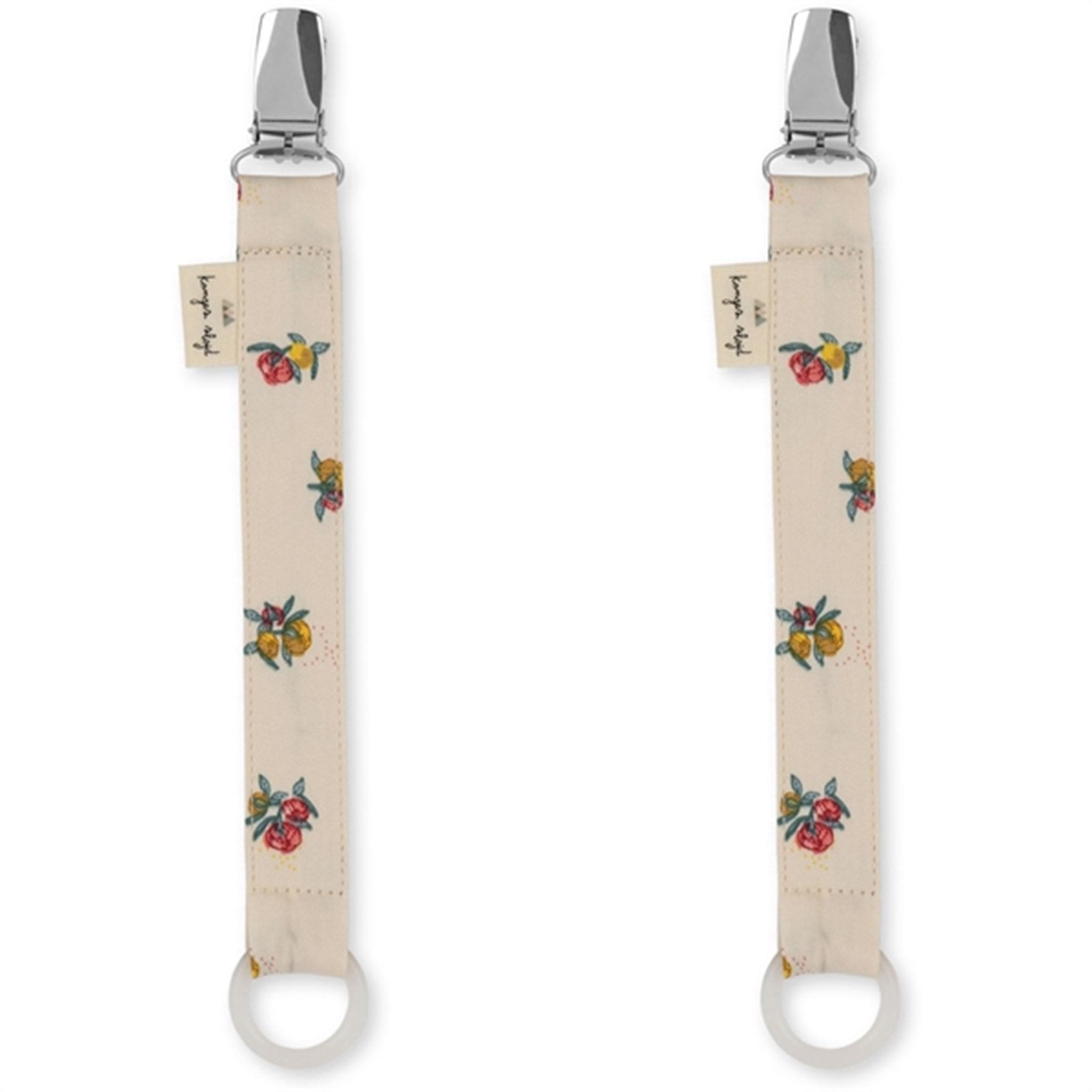 Konges Sløjd Pacifier Clips 2-Pack Peonia