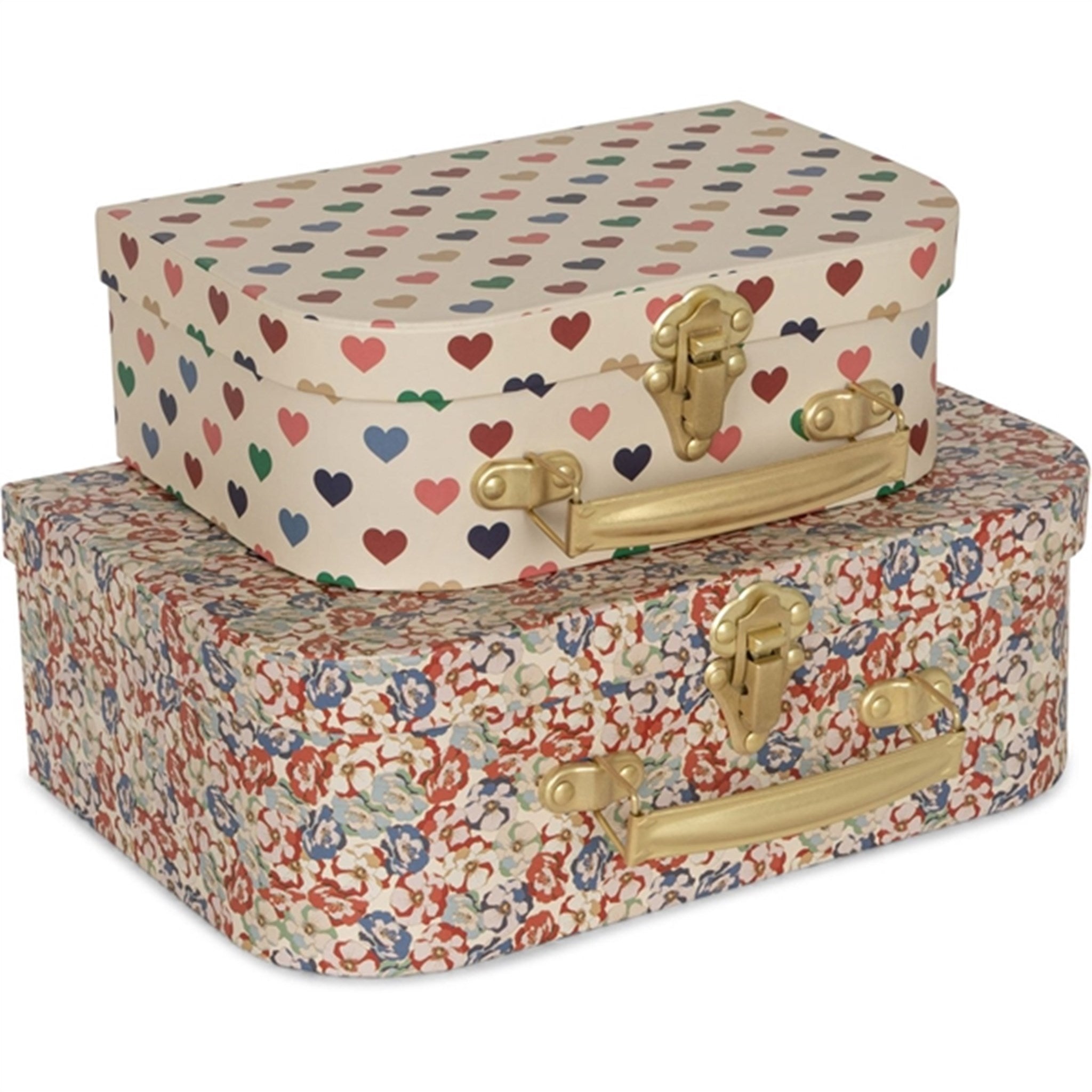 Konges Sløjd Suitcases 2-Pack Coeur Coloré