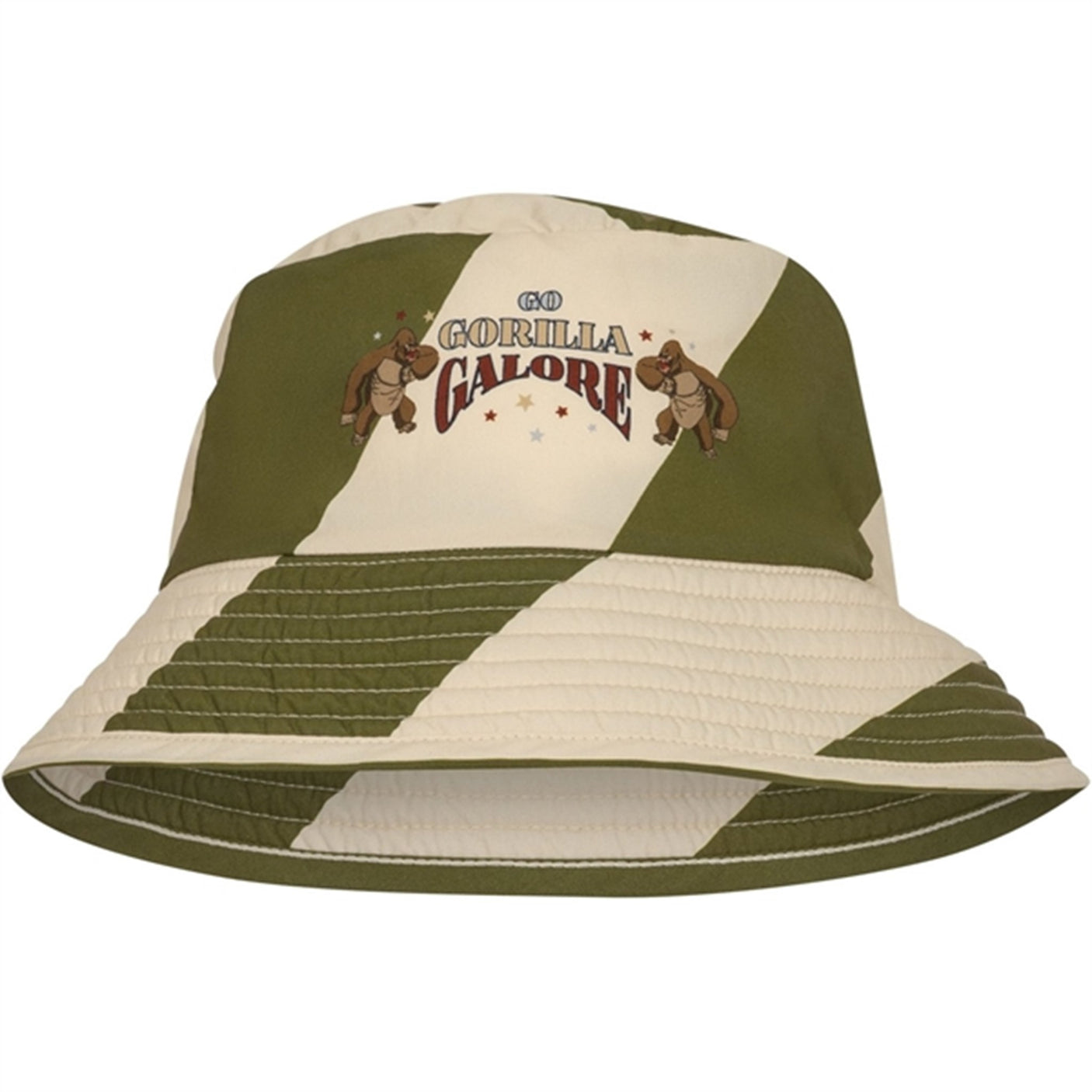 Konges Sløjd Asnou Bucket Hat Dark Olive/Creamy White